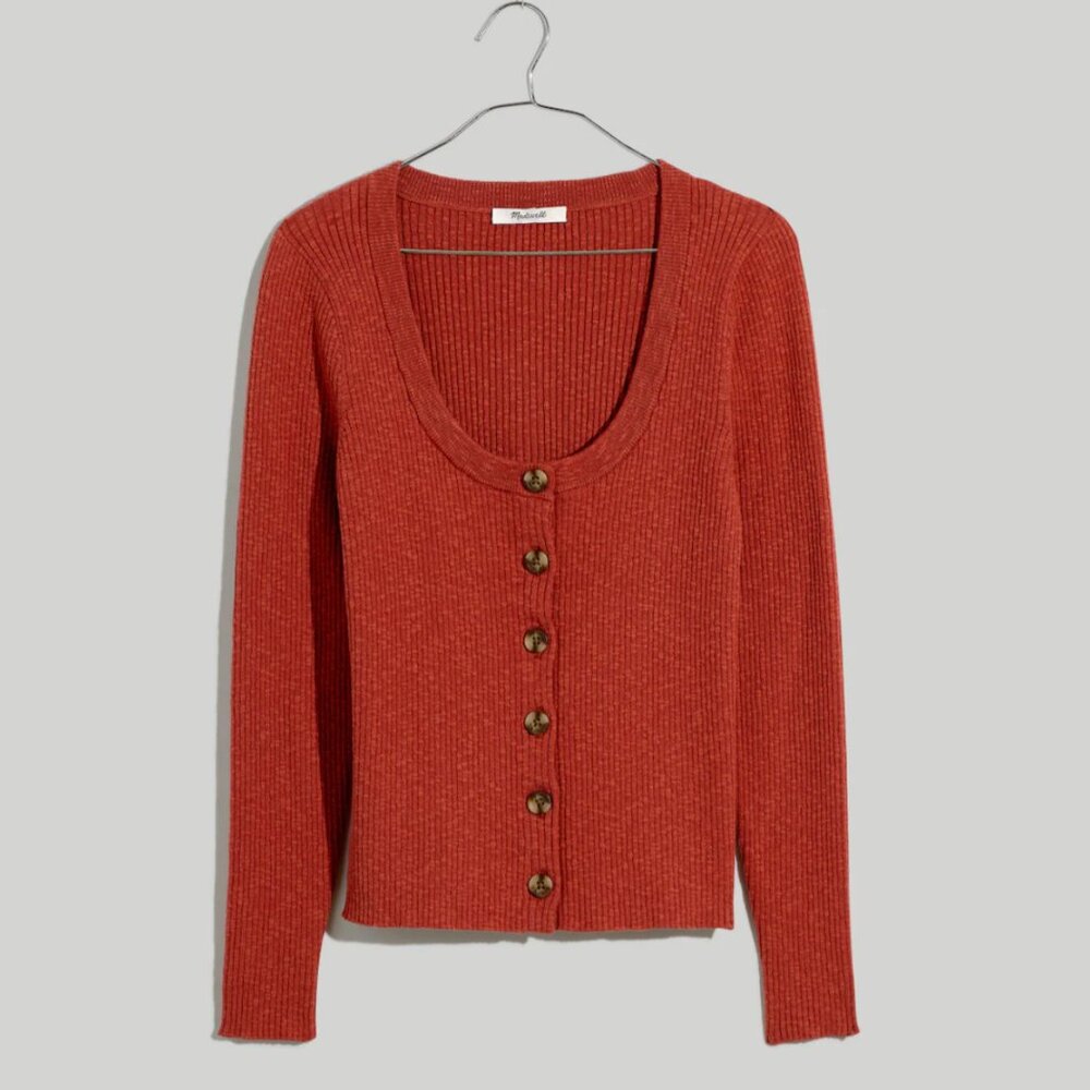 Madewell Scoopneck Cardigan Sweater